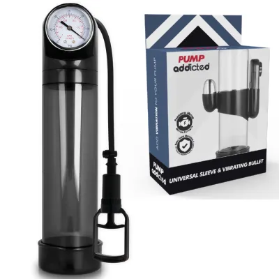 Pompe à pénis vibrante RX9 noire - Pump Addicted