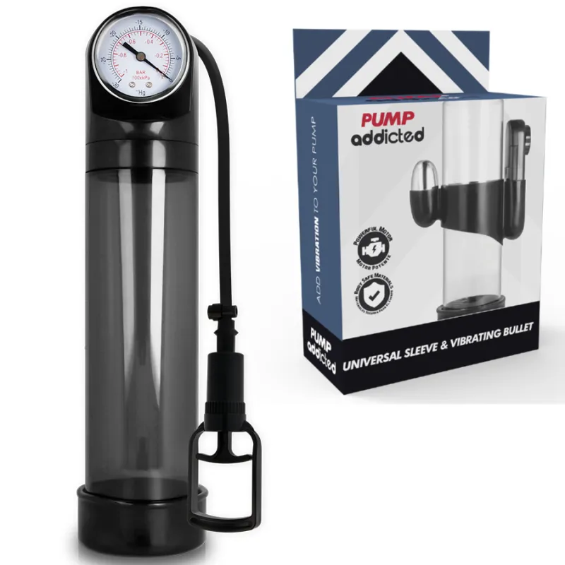 Pompe à pénis vibrante RX9 noire - Pump Addicted