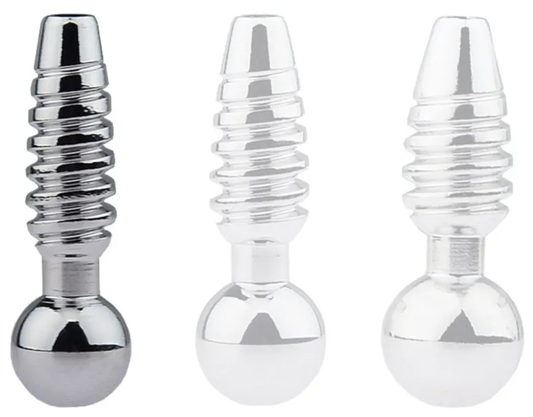 Plug pénis percé SCREW 2.5cm - Diamètre 8mm