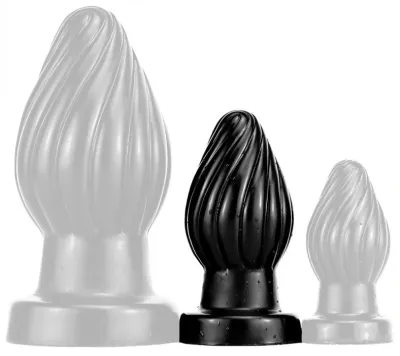 Plug SPIRAL M 9 x 4.5cm Noir