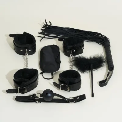 Kit de bondage débutant 6 pièces -  Noir