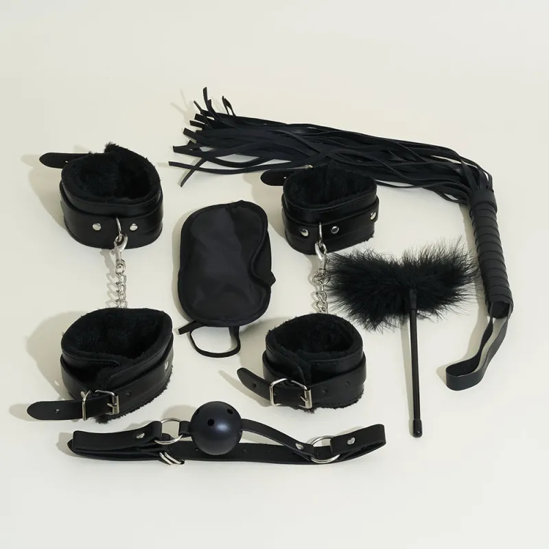 Kit de bondage débutant 6 pièces -  Noir