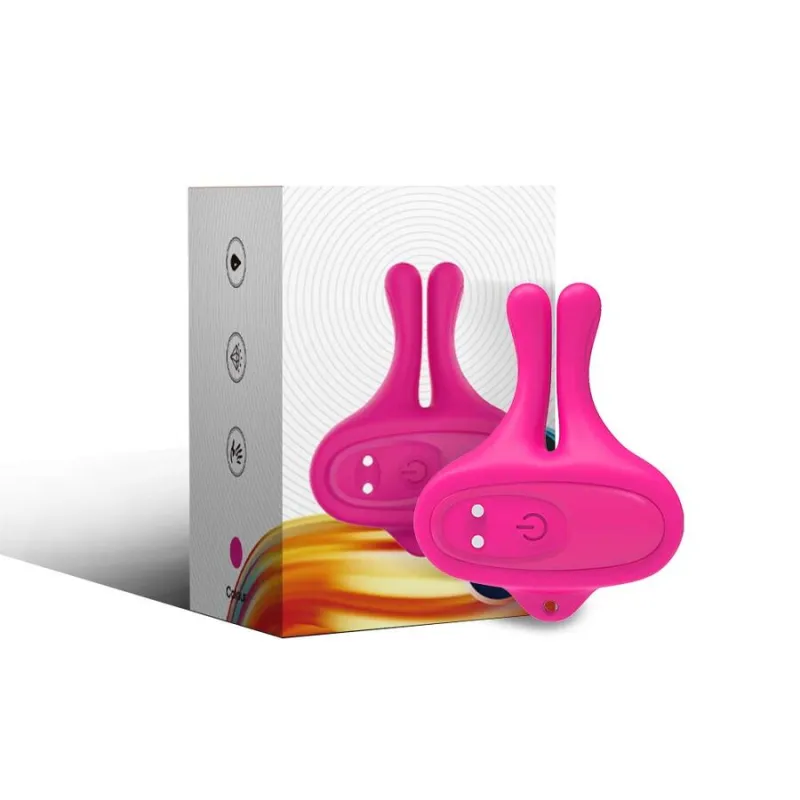 Pinces à Tétons Magnétiques Vibrantes Lapin Rose - Armony