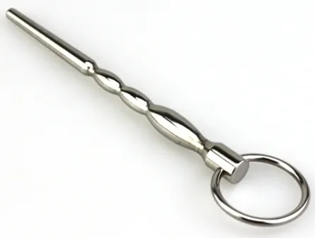 Tige d'urètre percée en métal BILLY 9.5cm - Diamètre 8mm