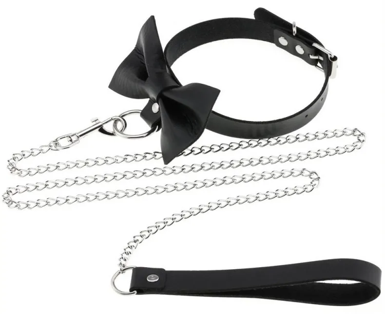Joy Jewels Collier Laisse BOWY SLAVE Noir