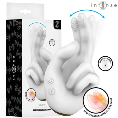 Stimulateur Jimmy en Forme de Main avec Chaleur et Vibration - Intense