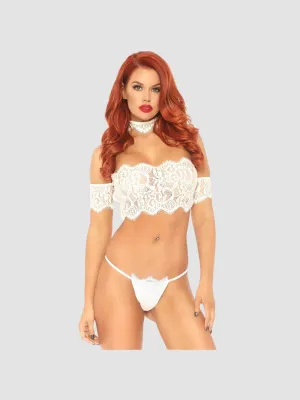 Ensemble 3 Pièces 81573 Crop Top Blanc