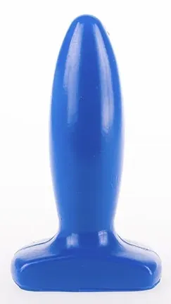 Plug anal SLIM M I Love Butt 11 x 3.7 cm Bleu
