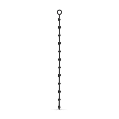 Chaîne de perles anales longue de 105 cm - Noir