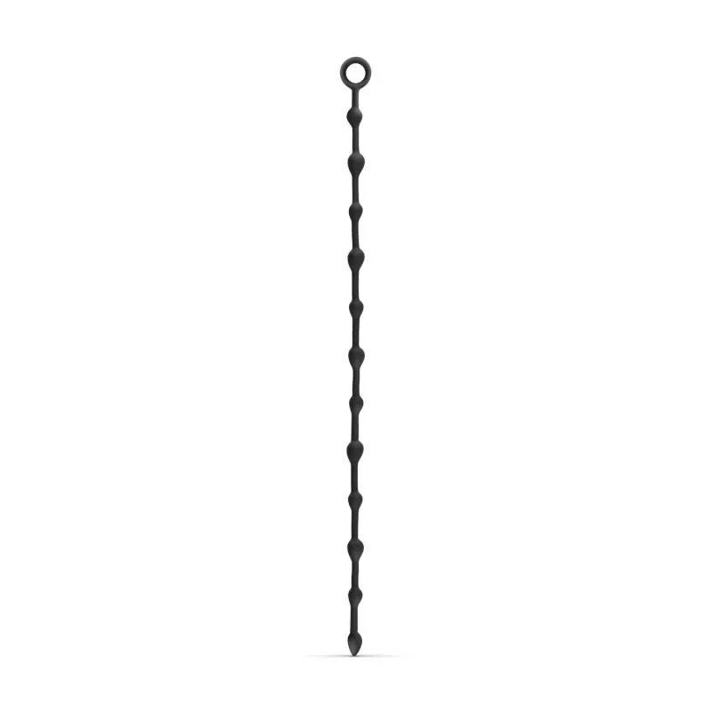 Chaîne de perles anales longue de 105 cm - Noir