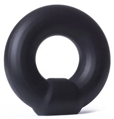 Anneau pénien en silicone KNOB Noir