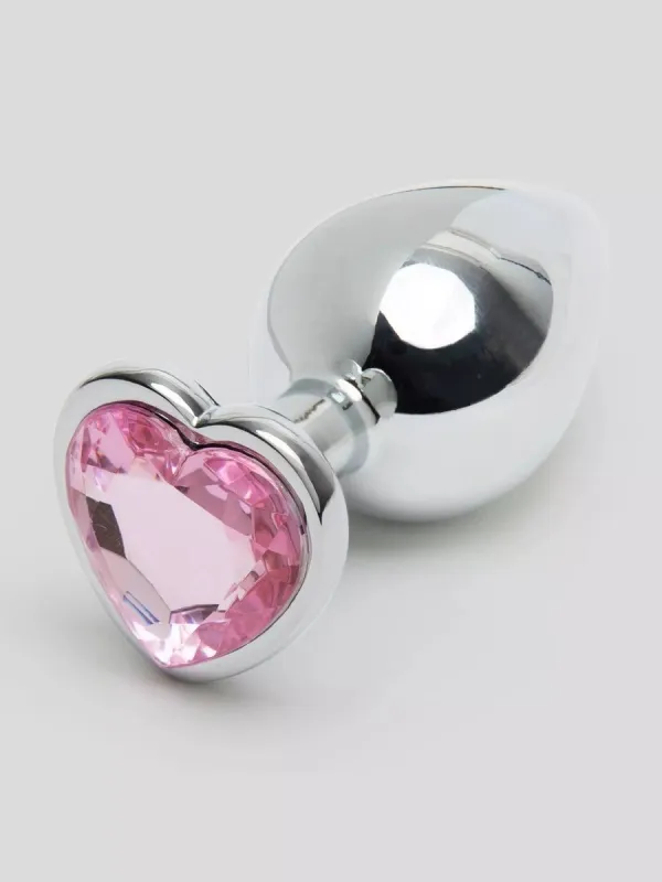 Plug Anal Bijou Coeur Secret Shine Rose M