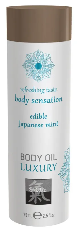 Huile de massage Comestible - MENTHE JAPONAISE 75 ml