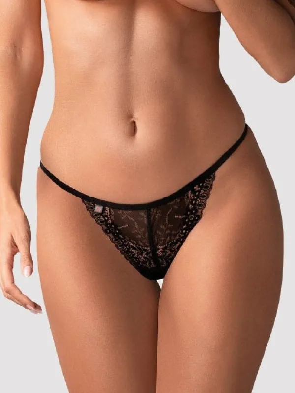 String Intensa en Dentelle Noire