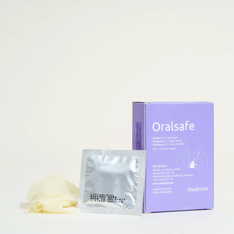 Digue dentaire OralSafe Vanille - 15,5 cm