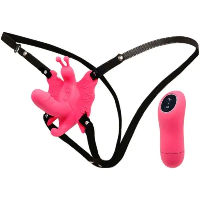 Harnais Vibrant Papillon avec Mini Gode - Baile