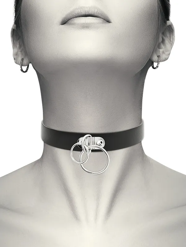 Collier Coquette avec Double Anneaux