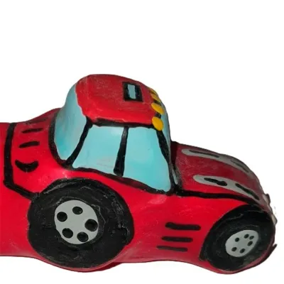 Préservatif Fantaisie Peint Main Tracteur Rouge XL - Condomerie