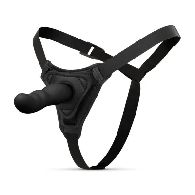 Easytoys Fetish - Gode ceinture harnais en silicone - Noir