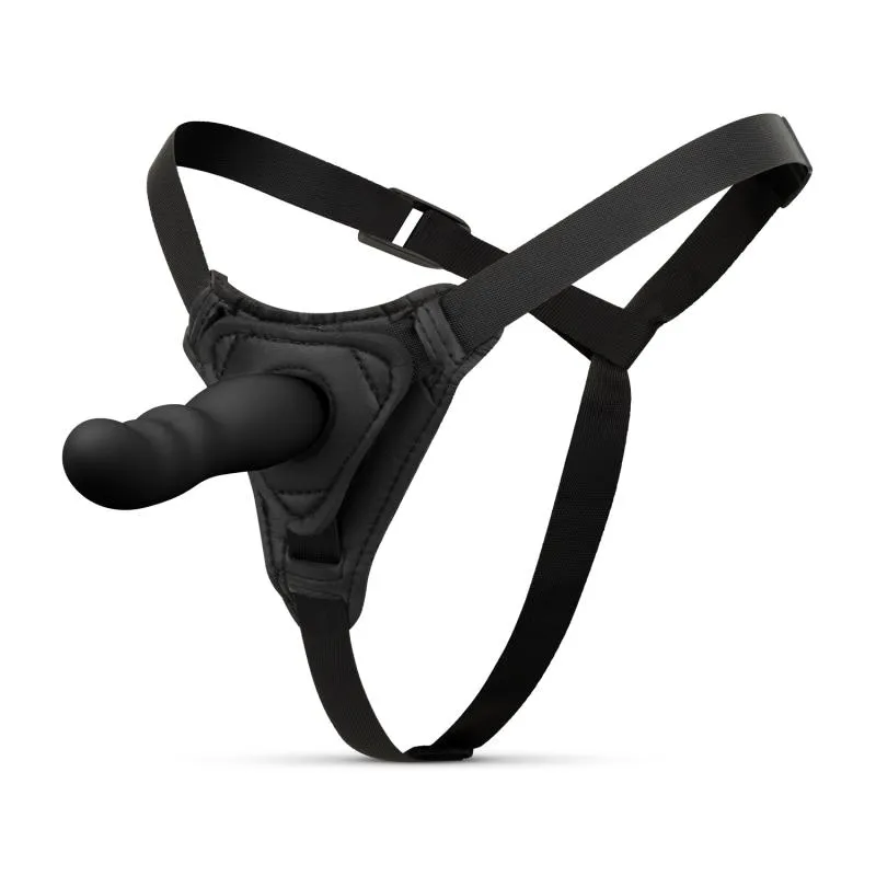 Easytoys Fetish - Gode ceinture harnais en silicone - Noir