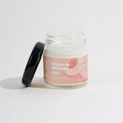 Mini bougie de massage -   Pêche