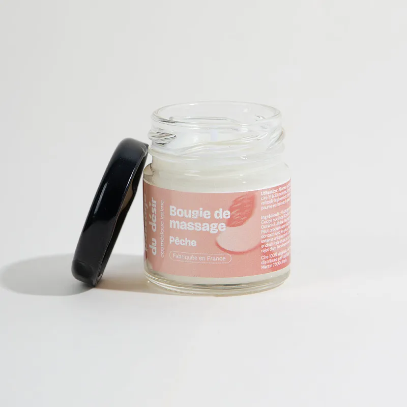 Mini bougie de massage -   Pêche