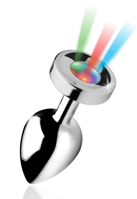 Plug anal avec Bijou lumineux 9.5 x 4 cm