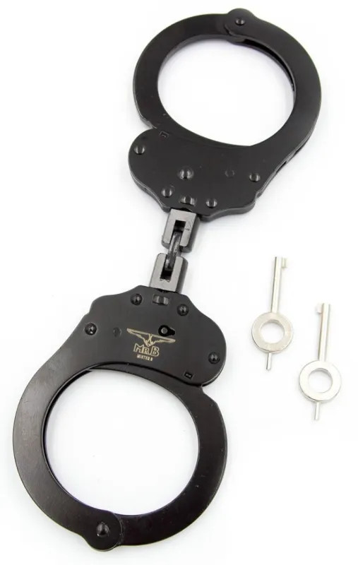 Mr B - Mister B Menottes en métal DOUBLE LOCK Noires