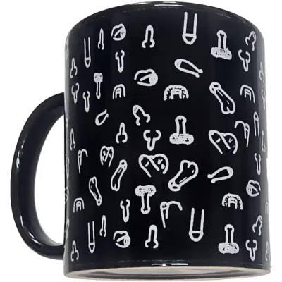 Tasse Humoristique Pénis Noir 370ml - Diablo Picante
