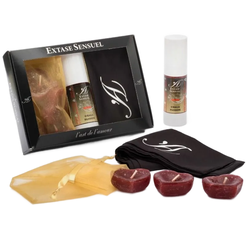 Coffret intime Extase Sensual gel masque bougies - Extase