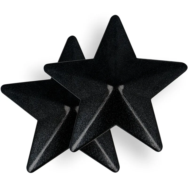 Cache-Tétons Étoile Noire Réutilisables - Coquette Chic Desire