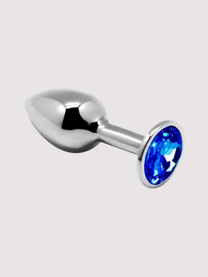 Plug anal bijou mini métal M bleu