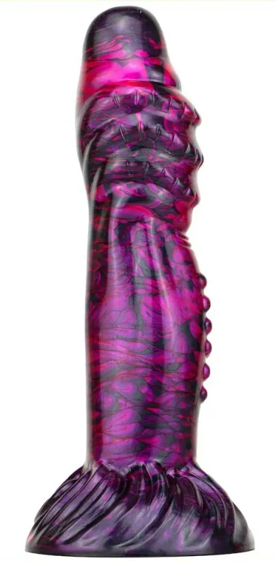 Gode Fantasy CROQ 19 x 5cm Violet-Noir