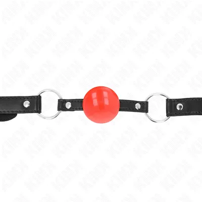 Balle gag TPE rouge 4 cm Kink - Kink
