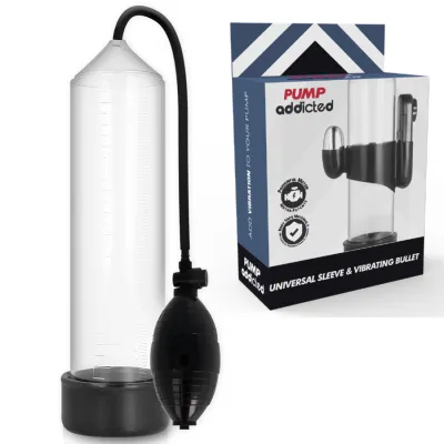 Pompe à pénis vibrante Rx3 transparente - Pump Addicted