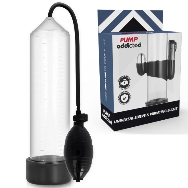 Pompe à pénis vibrante Rx3 transparente - Pump Addicted
