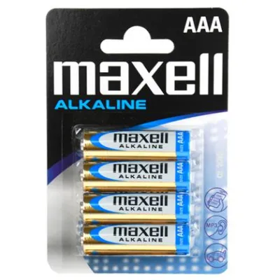 Piles AAA alcalines pack de 4 unités - Maxell
