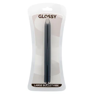 Vibrateur slim Glossy Brilliant noir résistant à l'eau - Glossy
