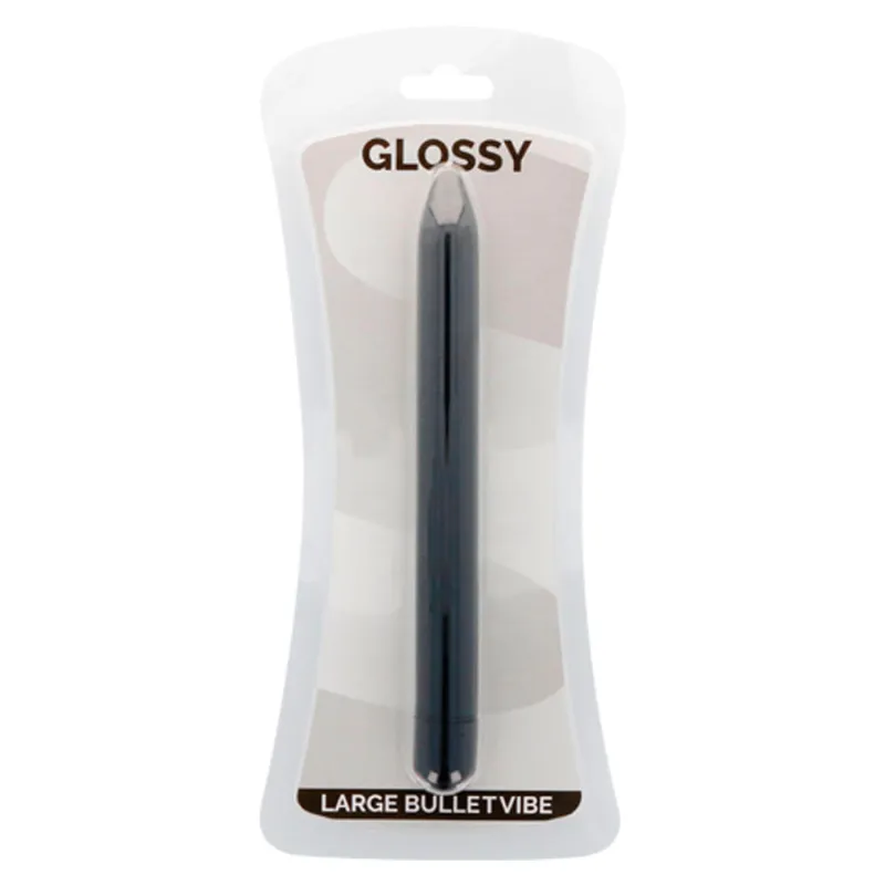 Vibrateur slim Glossy Brilliant noir résistant à l'eau - Glossy
