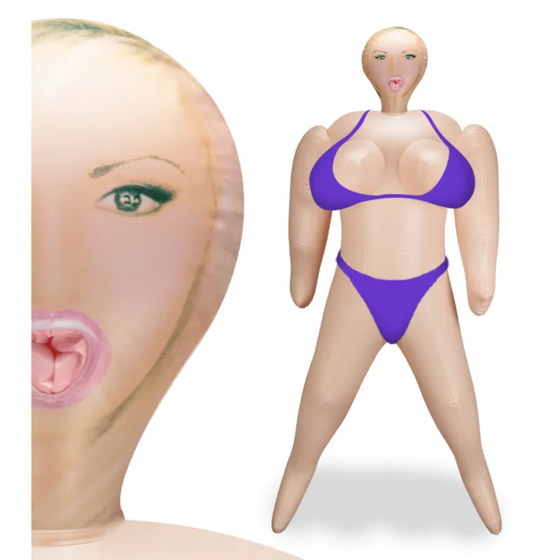 Poupée gonflable curvy vagin et bouche Sylvia