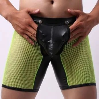 Generique Bottomless Long OPEN IT Jaune Neon