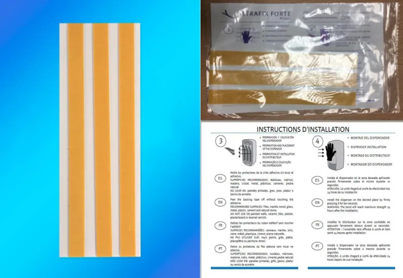 Fuck & Fist Cruising KIT DOUBLE FACE AUTO-ADHÉSIFS “ULTRAFIX FORTE” POUR DISTRIBUTEUR LUBRIFIANT