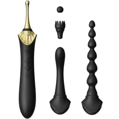 Stimulateur chauffant Zalo Bess 2 avec embouts noir - Zalo
