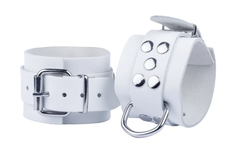 Menottes en cuir ULTRA Blanches