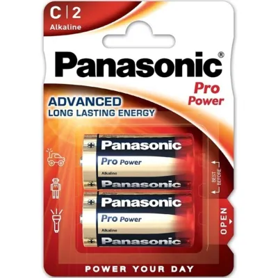 Piles alcalines LR14 C Pro Power lot de 2 - Panasonic