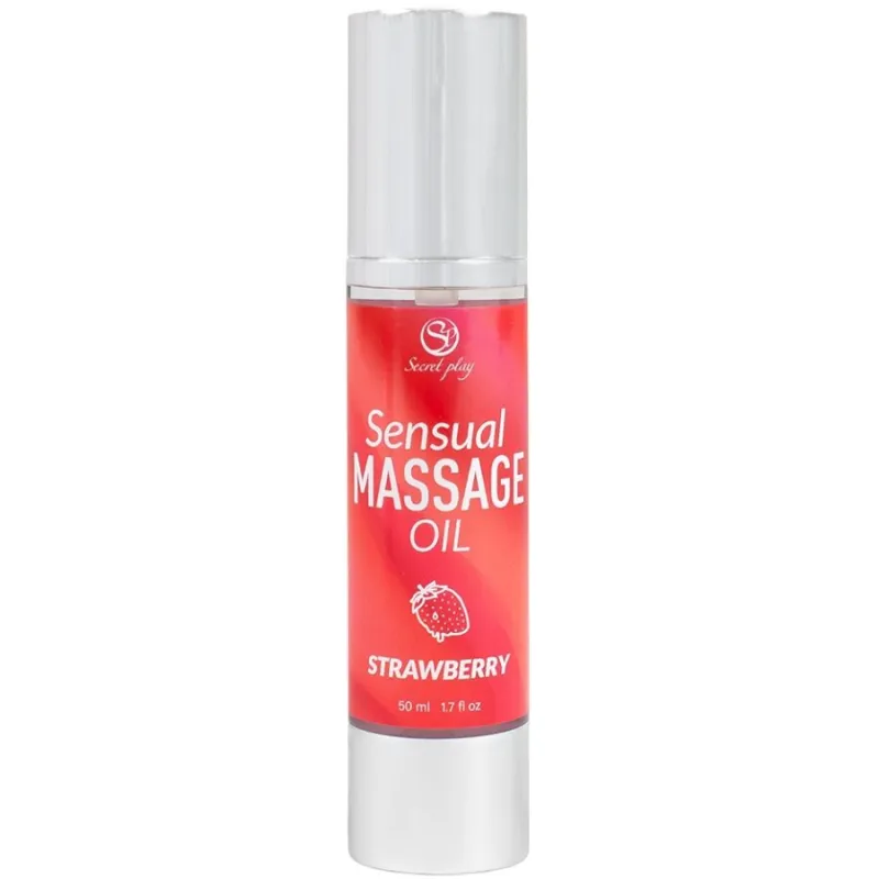 Huile de Massage Érotique Fraise 50ml - Secret Play