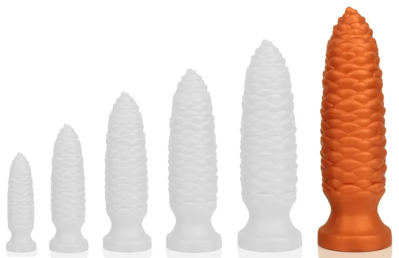 Plug anal LONG PINE XXL 28 x 8 cm Orange
