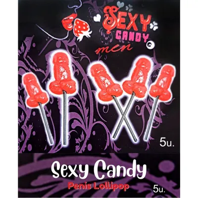 Sucettes Erotiques Pénis Cerise Pack 5 - Diablo Picante