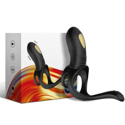 Anneau pénien vibrant Jumper Ring noir - Armony