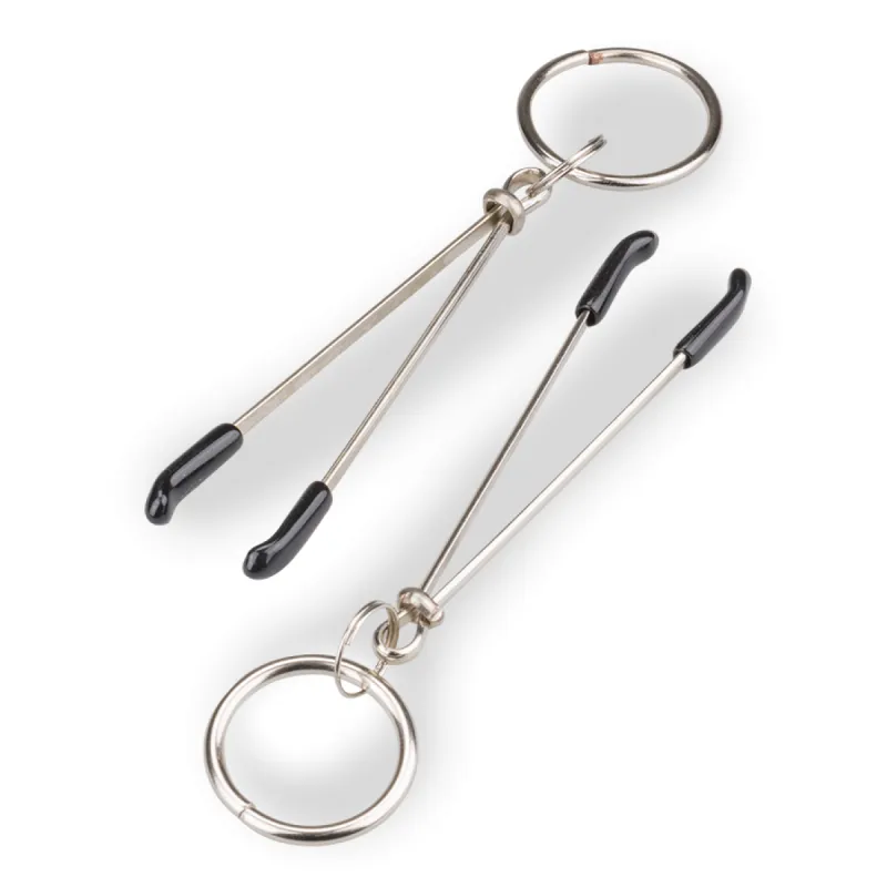 Pinces à tétons avec anneaux pour accessoires